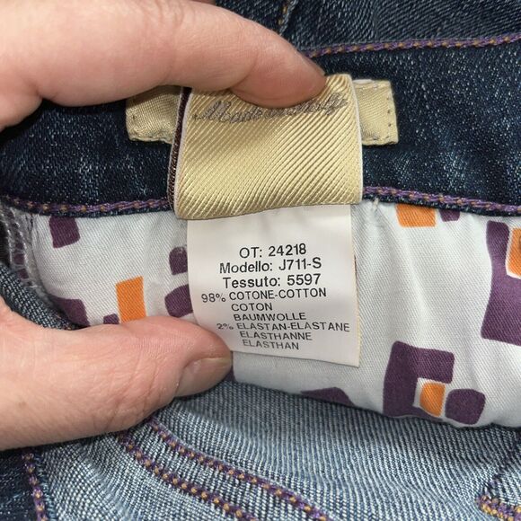 VINTAGE Jacob Cohen Woman‎ 711 Jeans Handmade Italy Tailored Rare Luxury Denim - Picture 6 of 12